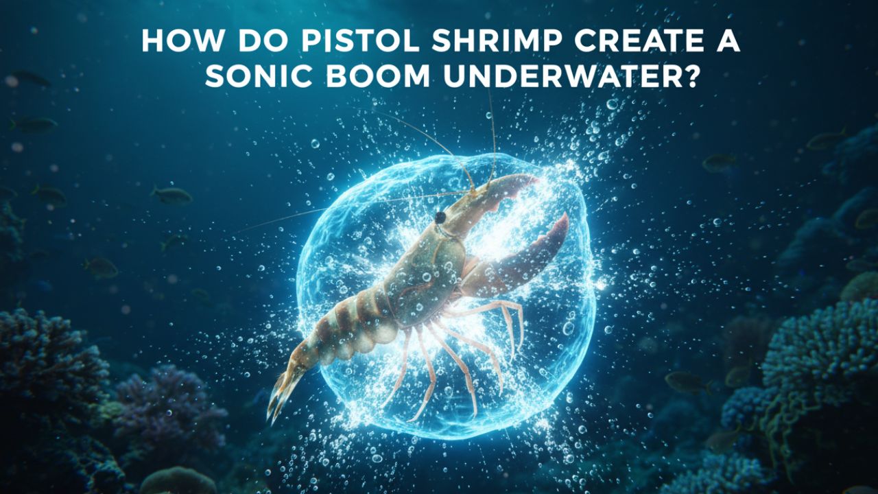 Pistol Shrimp Creating a Sonic Boom Underwater