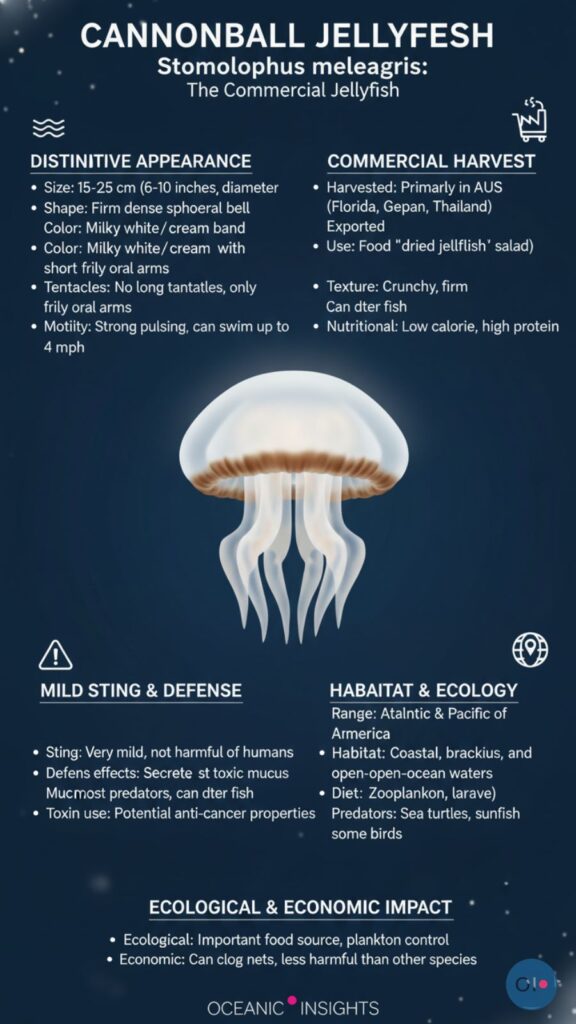 Cannibal jellyfish featured in a guide highlighting the world's most dangerous jellyfish species.